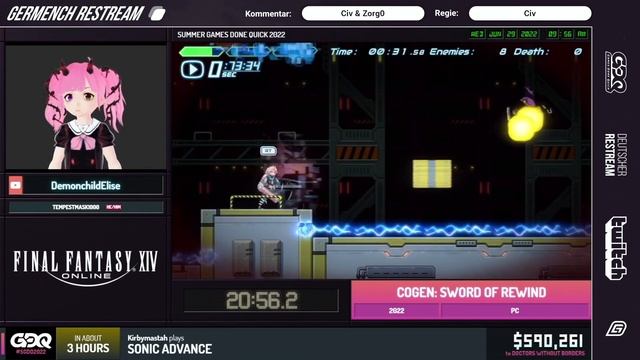 SGDQ 2022: COGEN: SWORD OF REWIND New Game Any% von DemonchildElise смотреть онлайн