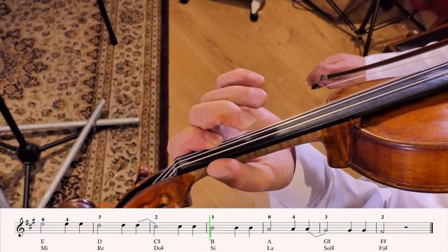 Violin F♯ melodic minor scale, Play through (♩ = 80) STUDENT смотреть онлайн