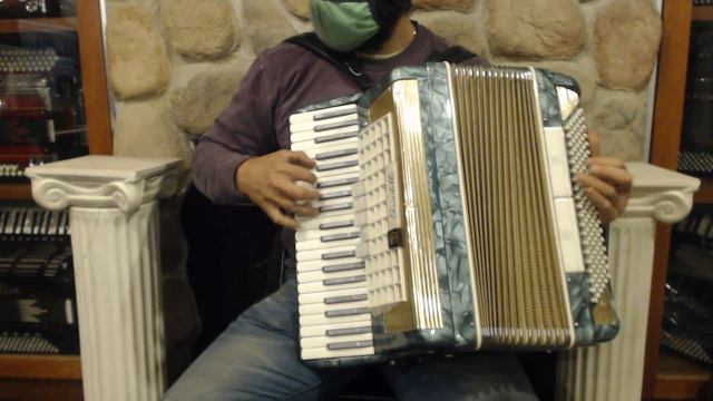 6059 - Aqua Scandalli Piano Accordion LMM 41 120 $1199