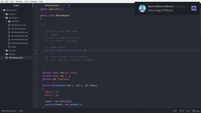 LIVE-REDIFF - JAVA - Correction MineSweeper. смотреть онлайн