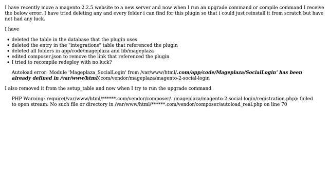 Magento: Magento 2 : Plugin autoload error смотреть онлайн