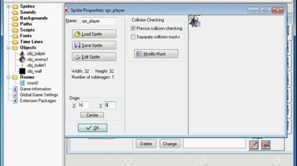 Game Maker Tutorial 3 - How to make the player to shoot bullet - Game Maker 8 Tutorials