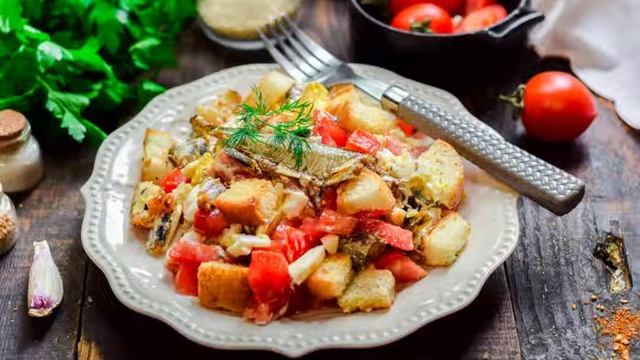 Салаты с Овощными Чипсами