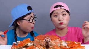 Король Краб Мукбанг DONA ДОНА Русский