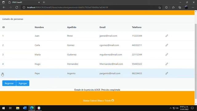 CRUD JavaEE + PrimeFaces смотреть онлайн