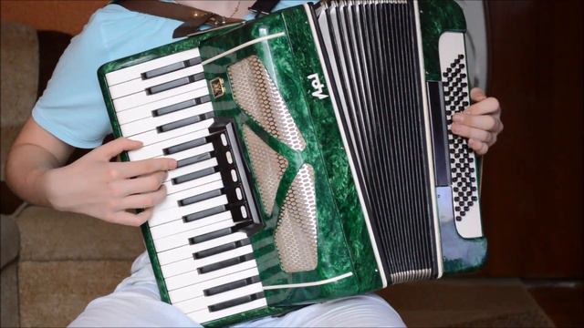 "Голубой вагон" на аккордеоне смотреть онлайн
