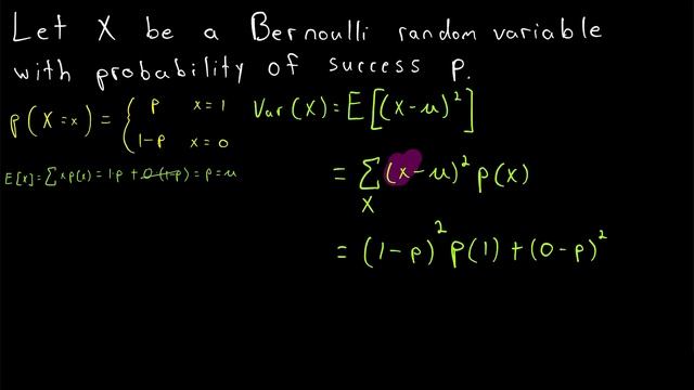 Variance of the Bernoulli Distribution | Probability Theory смотреть онлайн