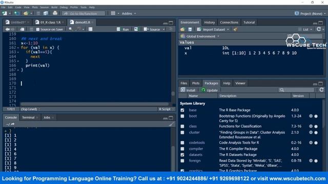 Next & Break Statement in R Programming (In Hindi) | R Programming Tutorial for Beginners #12 смотреть онлайн
