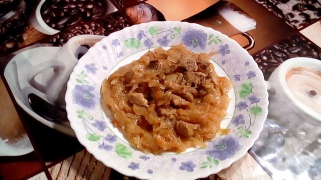 тушеная квашеная капуста с мясом, бигос смотреть онлайн