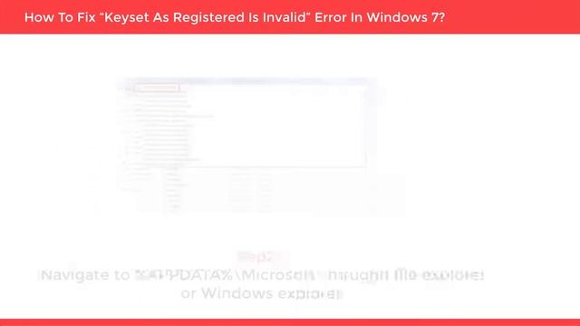How to Fix “Keyset as Registered is Invalid” Error in Windows 7 | Computer & Networking Basics смотреть онлайн