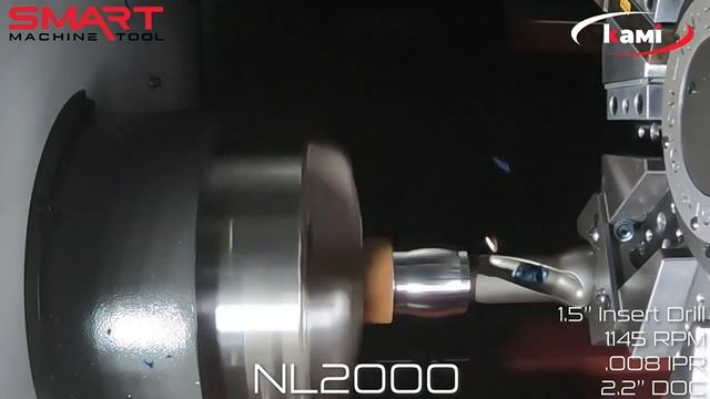 Токарные центры SKM NL 1500/2000: токарная обработка и сверление заготовки смотреть онлайн