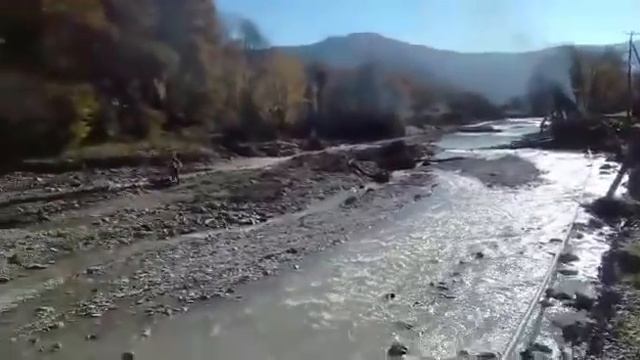 Последствия наводнения в селе Цыпка близ "Горной долины" смотреть онлайн