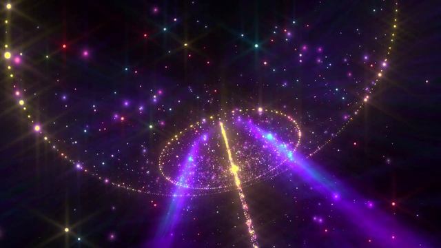 UFO SPACE BEAM - 4K Motion Background - Sparkling 3D Stars - Free Video Effect смотреть онлайн