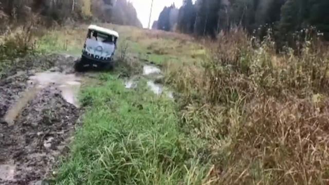 Преодоление преград на Yamaha rhino 700! смотреть онлайн