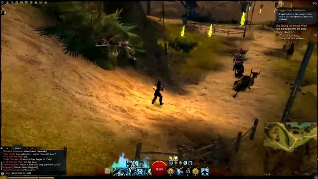 Guild Wars 2 В пати с Архангелом Dragon Bash смотреть онлайн