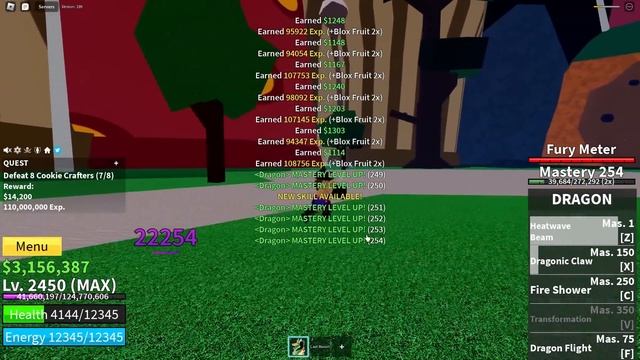 Becoming Kaido and Eating the DRAGON fruit in Blox Fruits смотреть онлайн