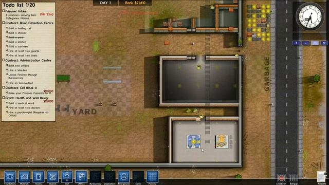 Let's Play: Prison Architect Ep. 1 - Jail in a Day смотреть онлайн