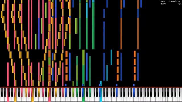 [Black MIDI] Piano From Above - Bad Apple!! ~144,000 Notes | NO LAG/720p60 смотреть онлайн