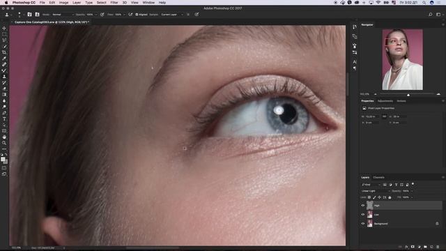 Полный процесс ретуши ч.2 из 4 Частотное Разложение | Full Retouch Pt.2/4 Frequency Separation