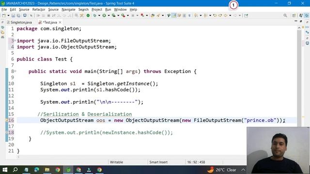 How to break Singleton design pattern with ReflectionAPI | Serialization | Cloneable смотреть онлайн