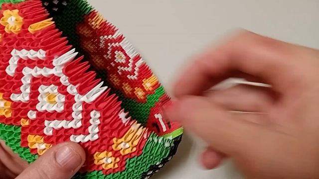 шкатулка (городецкая роспись) модульное оригами(мастер-класс) смотреть онлайн