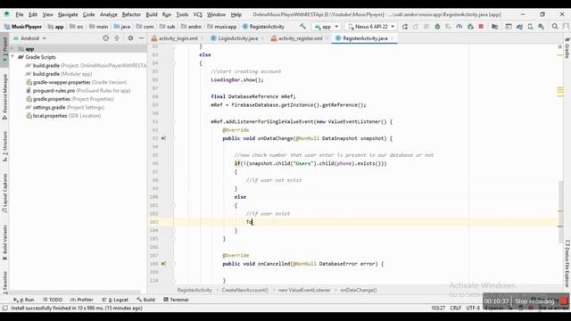 Online Music Player Using REST API - Firebase Android Studio #3 смотреть онлайн