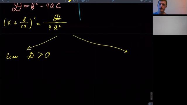 Квадратные уравнения. Вывод формулы дискриминанта смотреть онлайн