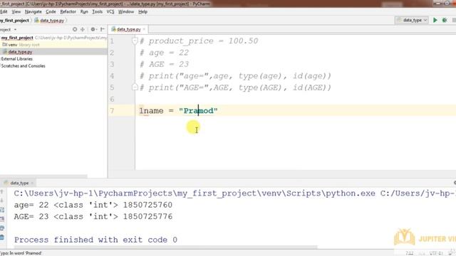 2.3 Name a Vairiable Naming Rules | Data Types, Variables, Operators | Learn Python Programming смотреть онлайн