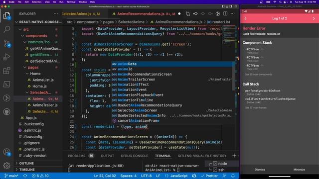 RecyclerListView In React Native Hooks | React Native Course #11 смотреть онлайн
