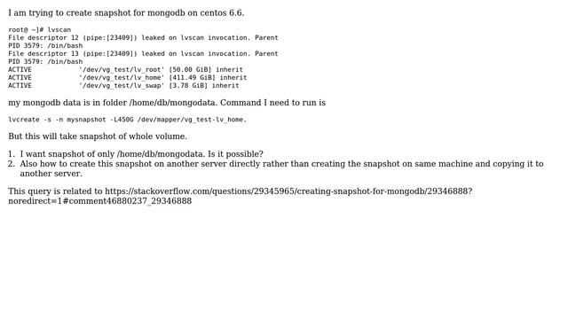 DevOps & SysAdmins: Creating snapshot for mongodb смотреть онлайн