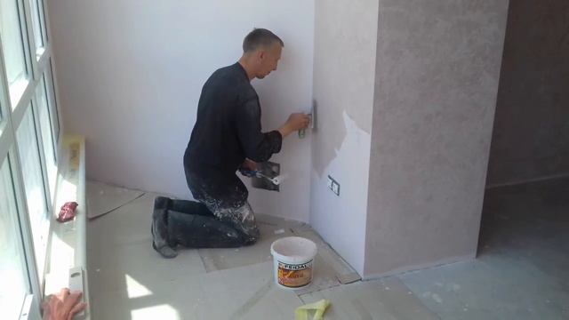 Lava - Декоративная акриловая штукатурка, еще один способ нанесения. смотреть онлайн