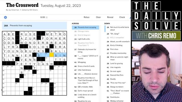 Tuesday: A Very Punny Debut - 22 August 2023 New York Times Crossword смотреть онлайн