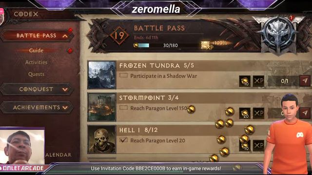 Episode 28: Ancient Nightmare Hell III, Paragon 120 to 132 | Diablo Immortal Monk Class Gameplay смотреть онлайн