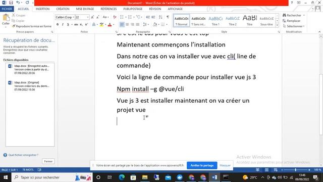 installer vue js et création de projet смотреть онлайн