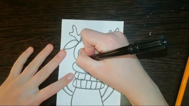 Рисуем оленя! Просто и легко. Креативно от Наташи! смотреть онлайн