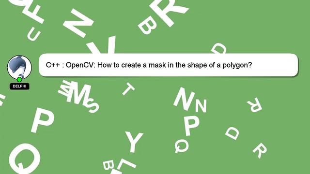 C++ : OpenCV: How to create a mask in the shape of a polygon? смотреть онлайн