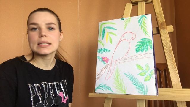 Рисуем с детьми попугая смотреть онлайн