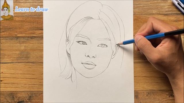 Easy way to draw Hyunjin stray kids | stray kids sketch tutorial | drawing for beginner | រៀនគូរ смотреть онлайн