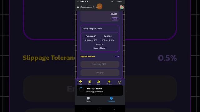 Mengatasi Shadowswap Yang Tidak Bisa Dibuka - Sekaligus Cara Farming Koin CPT - CORE CUAN LAGI смотреть онлайн