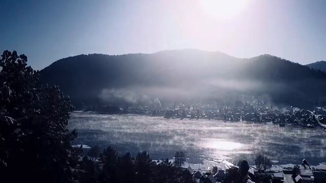 Телецкое озеро: зимняя сказка | Пейзажное видео с воздуха | село Артыбаш | By ITB