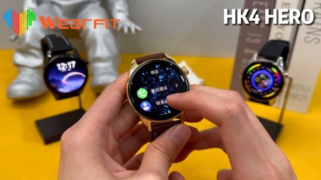 Original HK4 Hero Smart Watch Men LTPO AMOLED Compass NFC Bluetooth Call GPS Tracker Siri смотреть онлайн