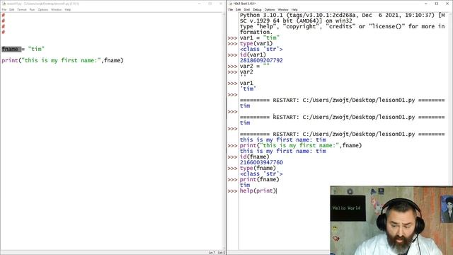 Python Fundamentals - Intro to Variables, Help, Print, and More! смотреть онлайн