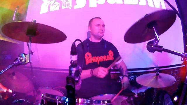 go pro концерт группа журавли O'Connell's Pub #drums #rock смотреть онлайн
