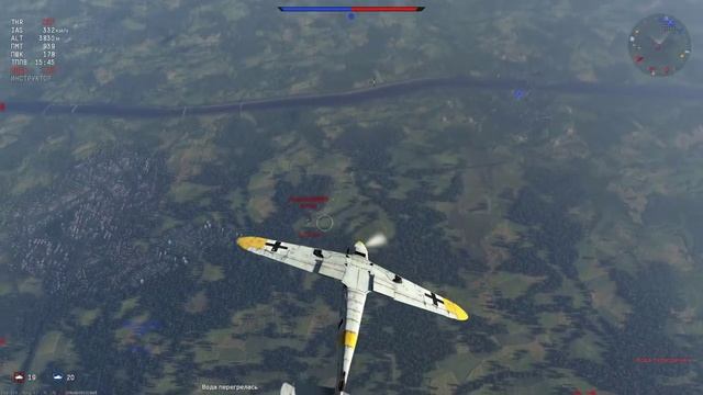 Манёвренный бой №2 - "Разбираем Bf.109 F-4" | War Thunder смотреть онлайн