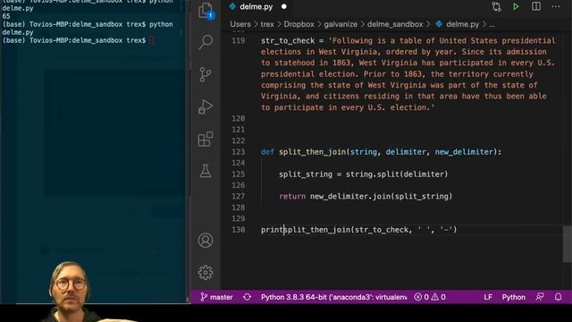 Intro Python - Strings - Join and Split Q2 смотреть онлайн