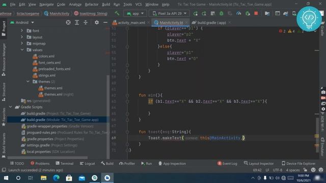 How to Create Tic Tac Toe Game in Android Studio (Full Kotlin Tutorial) - Full Android Project смотреть онлайн
