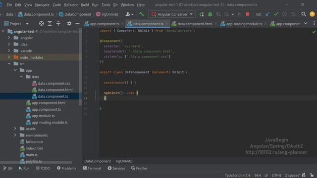 Основы Angular + Java/Spring: класс Angular компонента (2022) смотреть онлайн