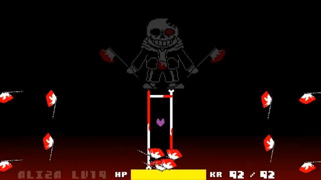 Horror Sans Fight No Heal / No Item ( Undertale Fan Game) Horrortale смотреть онлайн