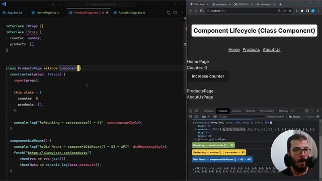[Arabic] React.js, TypeScript, Redux - 105 - Componentdidmount Method Fetch Data From Api بالعربى смотреть онлайн