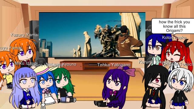 Gacha Life Date a Live girls react Shido as Optimus Prime Transformers part 2